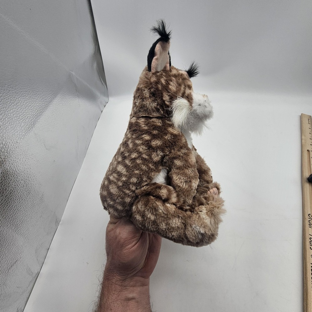 Folkmanis Bobcat Kitten Hand Puppet Plush Soft Toy Brown Lynx Cat 11"‎ Kids - Picture 3 of 12
